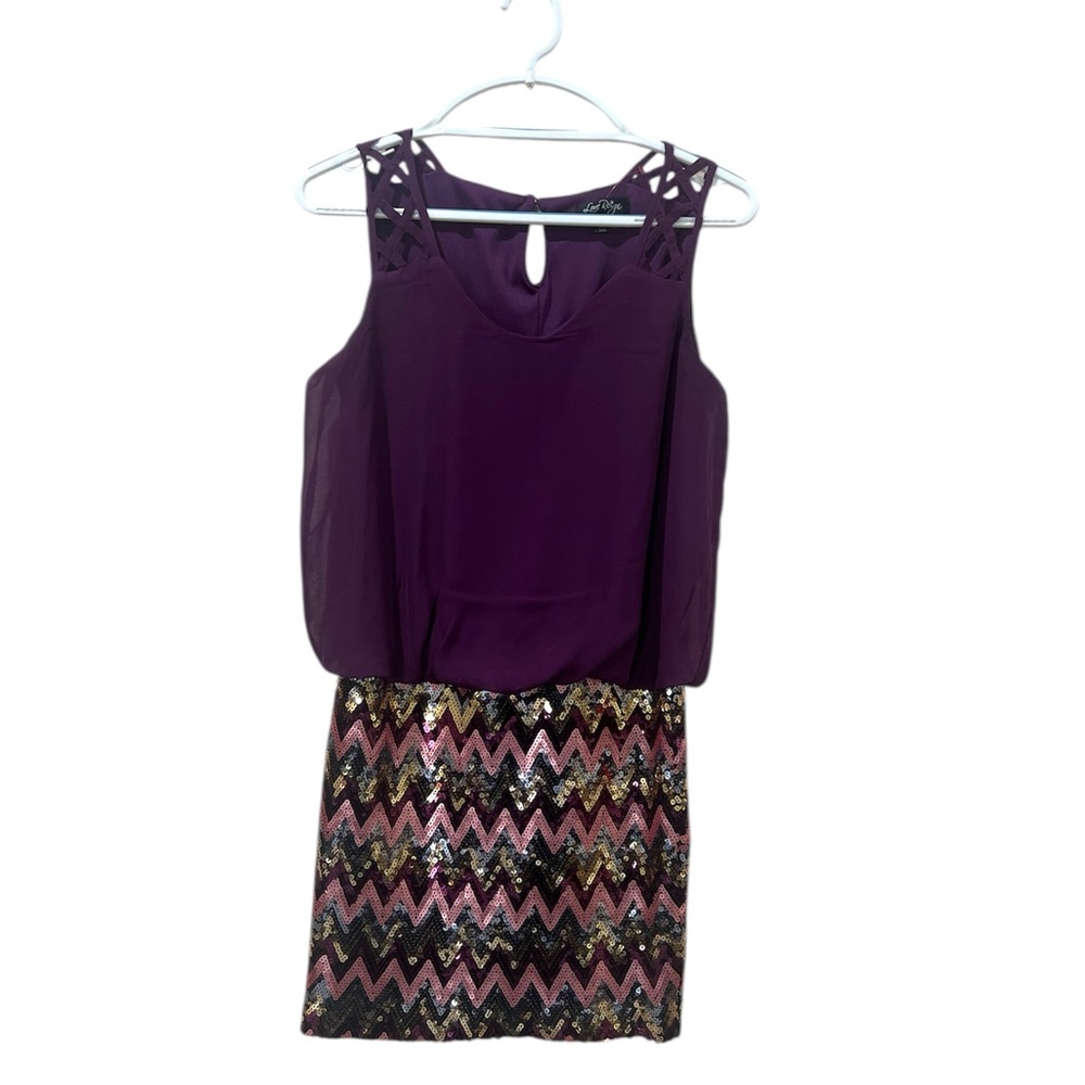 Love Reign Purple Sheath Mini Dress